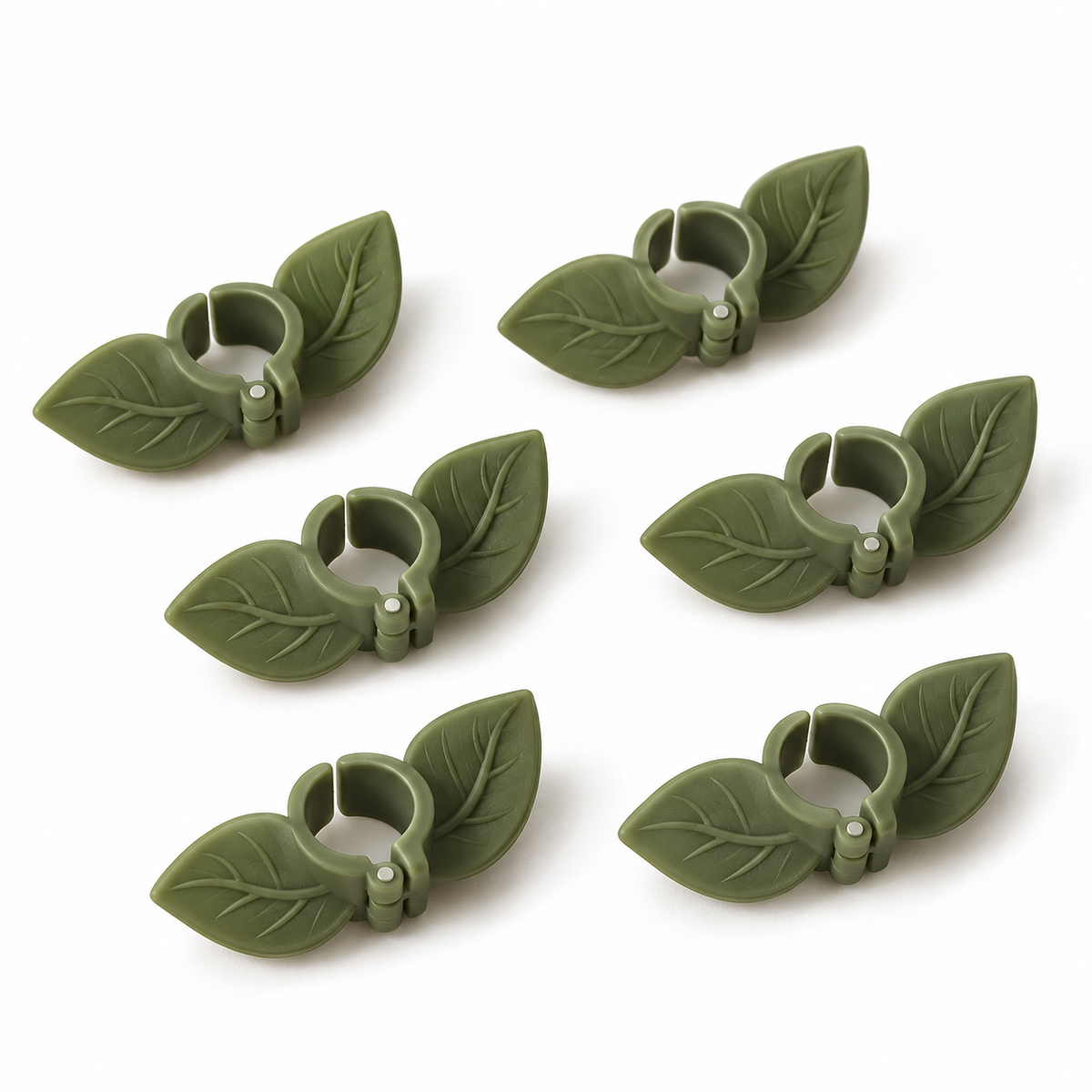 Bladvormige plantenclips - set van 6
